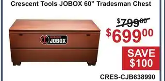 Atlas Tools & Machinery Crescent Tools JOBOX 60 Tradesman Chest offer