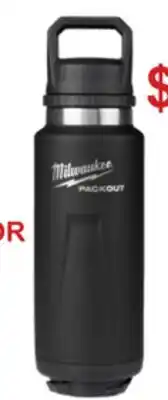 Atlas Tools & Machinery Milwaukee PACKOUT Insulated Bottle w/ Chug Lid Red & Black offer