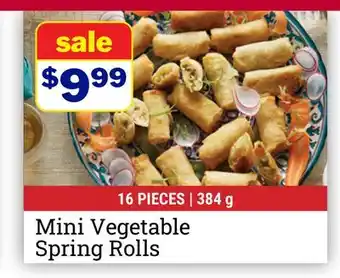 M & M Food Market Mini Vegetable Spring Rolls offer