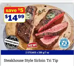 M & M Food Market Steakhouse Style Sirloin Tri Tip offer