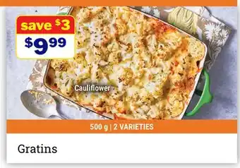 M & M Food Market Gratins offer