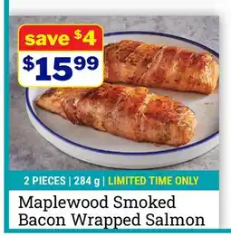 M & M Food Market Maplewood Smoked Bacon Wrapped Salmon offer