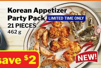M & M Food Market Korean Appetizer Party Pack offer