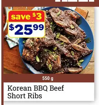 M & M Food Market Korean BBQ Beef Short Ribs offer