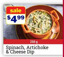 M & M Food Market Spinach, Artichoke & Cheese Dip offer