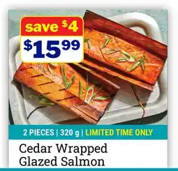 M & M Food Market Cedar Wrapped Glazed Salmon offer