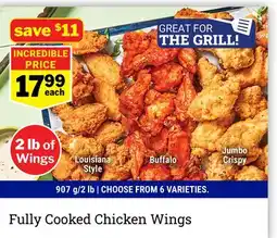 M & M Food Market Fully Cooked Chicken Wings offer