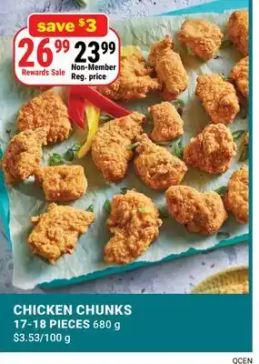 M & M Food Market CHICKEN CHUNKS offer