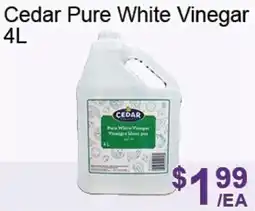 FreshPro Foodmart Cedar pure white vinegar ann instant honeyed offer