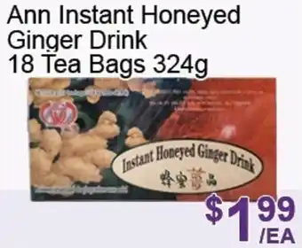 FreshPro Foodmart Ann Instant honeyed ginger drink 18 tea bags offer