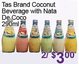 FreshPro Foodmart Tas brand coconut beverage with nata de coco offer