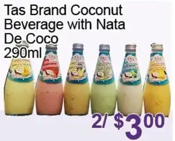 FreshPro Foodmart Tas brand coconut beverage with nata de coco offer