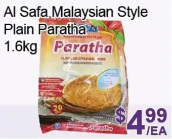 FreshPro Foodmart Al Safa Malaysian Style Plain Paratha offer