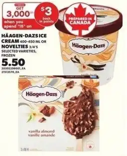 Independent Grocer Häagen-dazsice cream or novelties offer