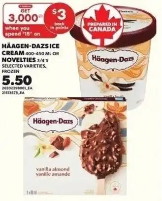 Independent Grocer Häagen-dazsice cream or novelties offer