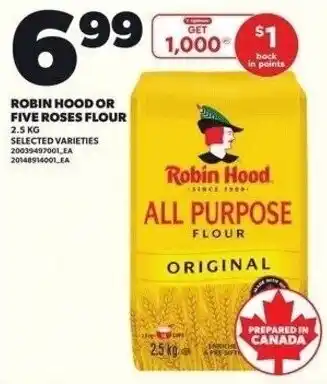 Independent Grocer Robin hood or five roses flour offer
