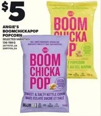 Independent Grocer Angie's boomchickapop popcorn offer