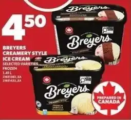 Independent Grocer Breyers creamery style ice cream offer