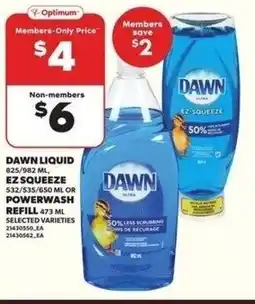 Independent Grocer Dawn liquid EZ squeeze powerwash refill offer