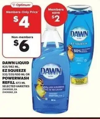 Independent Grocer Dawn liquid EZ squeeze powerwash refill offer