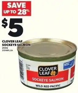 Independent Grocer Clover leaf sockeye salmon offer