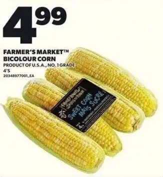 Independent Grocer Farmer's market bicolour corn offer