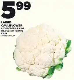 Independent Grocer Large cauliflower offer