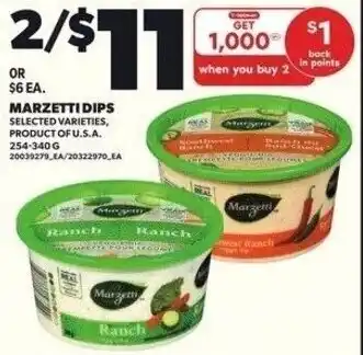 Independent Grocer Marzetti dips offer