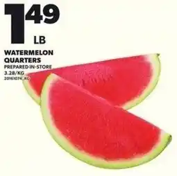 Independent Grocer Watermelon quarters offer