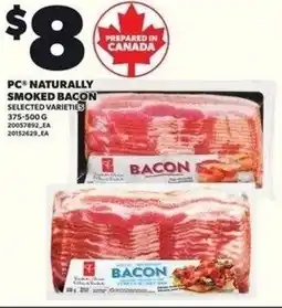 Independent Grocer PC naturally smoked bacon offer