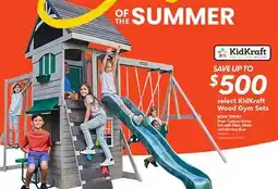 Toys R us select KidKraft Wood Gym Sets offer