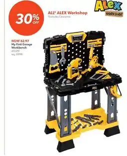Toys R us Alex My First Garage Workbench offer
