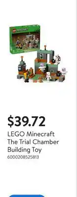 Walmart LEGO Minecraft The Trial Chamber Building Toy offer