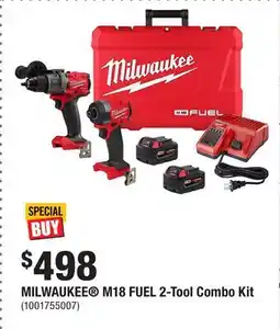 Home Depot MILWAUKEE M18 FUEL 2-Tool Combo Kit offer