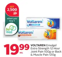 Rexall VOLTAREN Emulgel Extra Strength 12 Hour Joint Pain 100g or Back & Muscle Pain 120g offer
