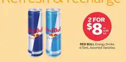 Rexall RED BULL Energy Drinks offer