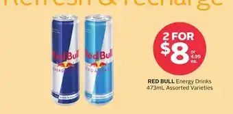Rexall RED BULL Energy Drinks offer