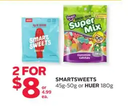 Rexall SMARTSWEETS 45g-50g or HUER 180g offer