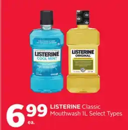 Rexall LISTERINE Classic Mouthwash offer