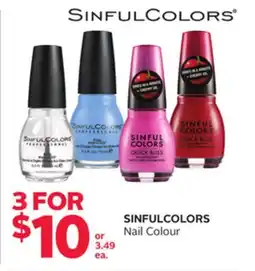 Rexall SINFULCOLORS Nail Colour offer