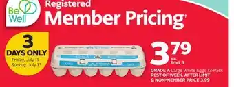 Rexall GRADE A Large White Eggs offer