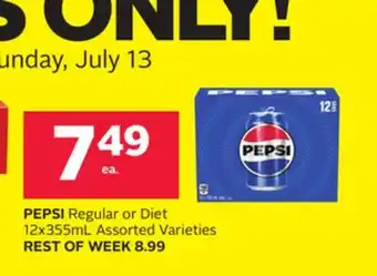 Rexall PEPSI Regular or Diet offer