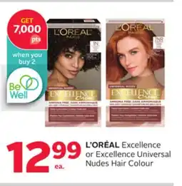 Rexall L' ORÉAL Excellence or Excellence Universal Nudes Hair Colour offer