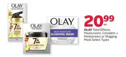 Rexall OLAY Total Effects Moisturizers, Complete + Moisturizers or Slugging Mask offer