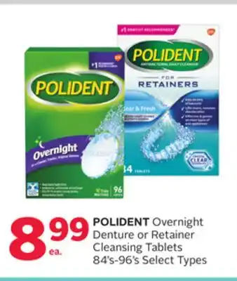 Rexall POLIDENT Overnight Denture or Retainer Cleansing Tablets offer