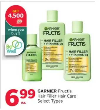 Rexall GARNIER Fructis Hair Filler Hair Care offer