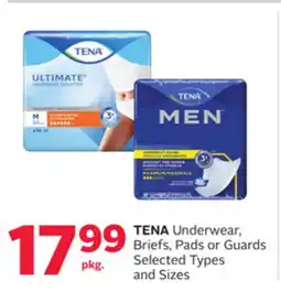 Rexall TENA Underwear, Briefs, Pads or Guards offer