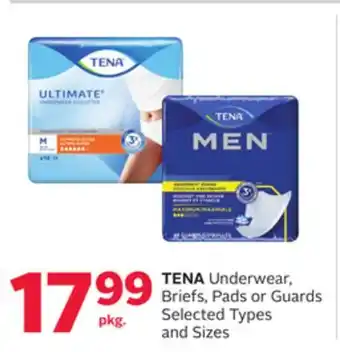 Rexall TENA Underwear, Briefs, Pads or Guards offer