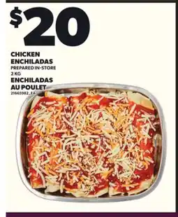 Independent City Market CHICKEN ENCHILADAS, 2 KG offer