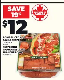 Independent City Market ROMA SLICED HOT & MILD PEPPERONI, 900 g offer